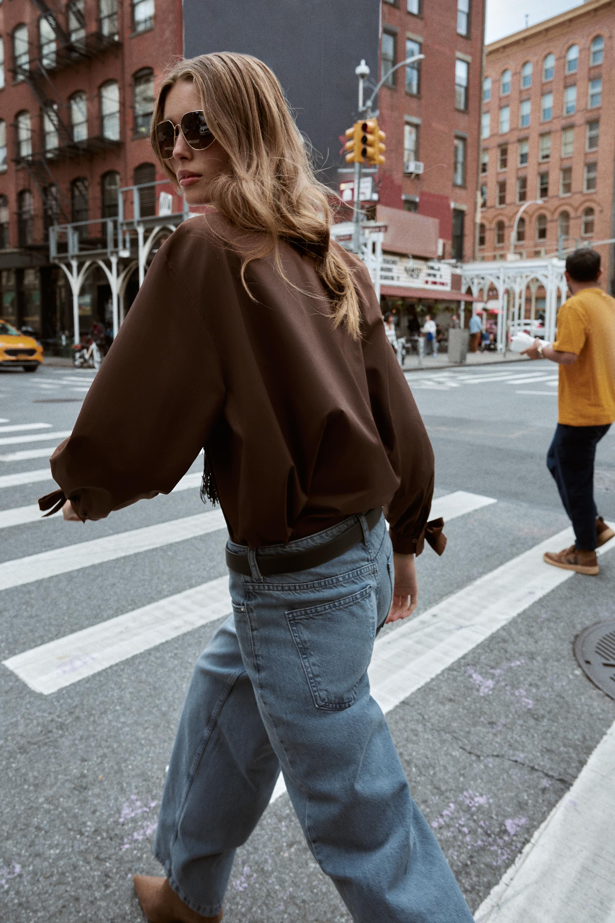 POPLIN SHIRT WITH TIES